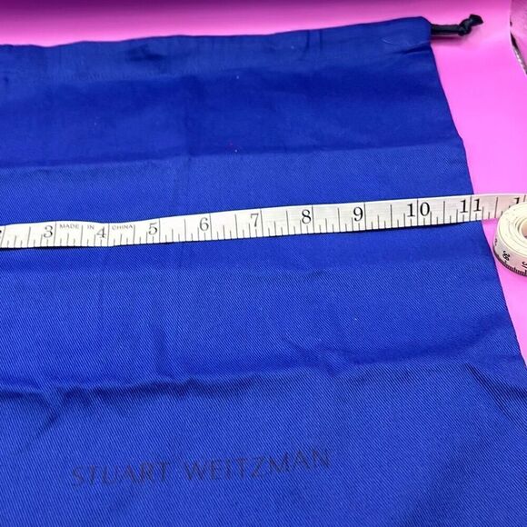 Stuart Weitzman Drawstring Top Medium Dust Bag Royal Blue Travel Storage Cover - Picture 5 of 7